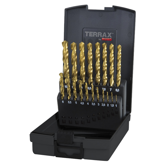 TERRAX Drill Set HSS with TiN Coating