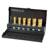 TERRAX Core Drill/Annular Cutter HSS Set